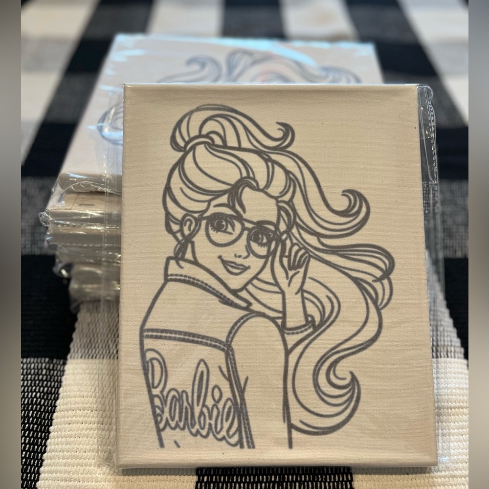 Barbie Print on Canvas (7 pcs)
